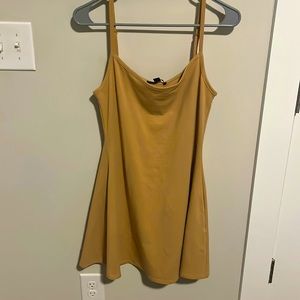 Tan mini dress. Size L